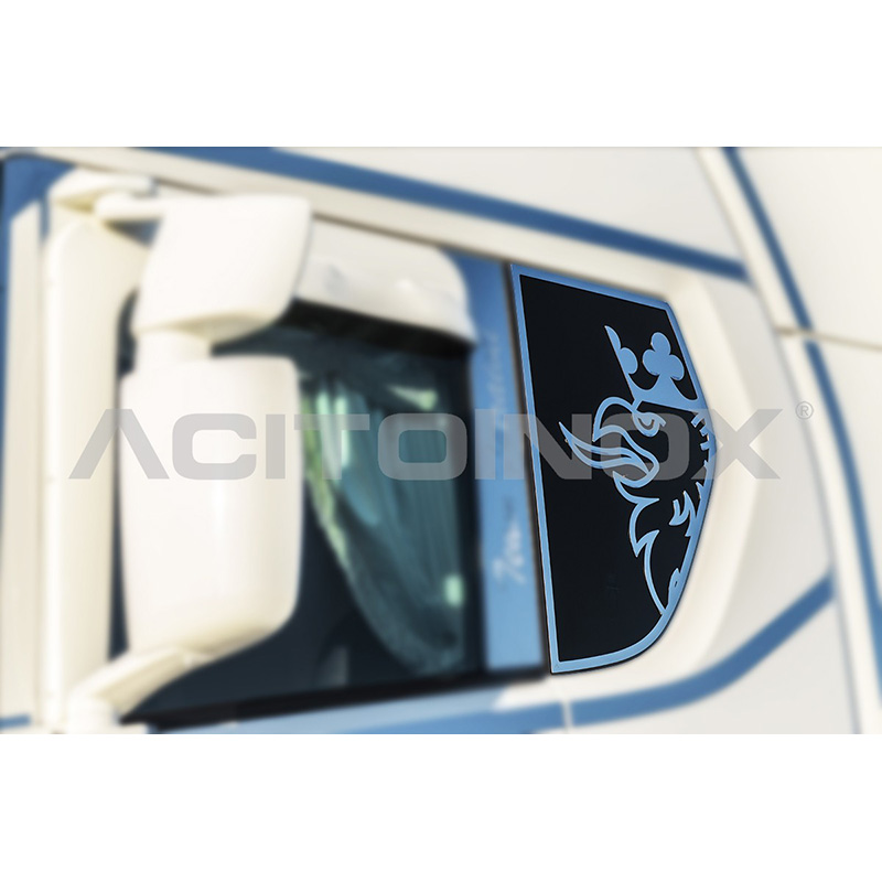 ACITOINOX ドアウィンド用ステンレスプレート SCANIA Next-Gen