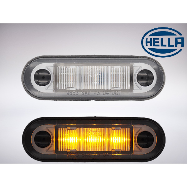 HELLA LEDマーカーライト (橙色・アンバー) LED3個タイプ