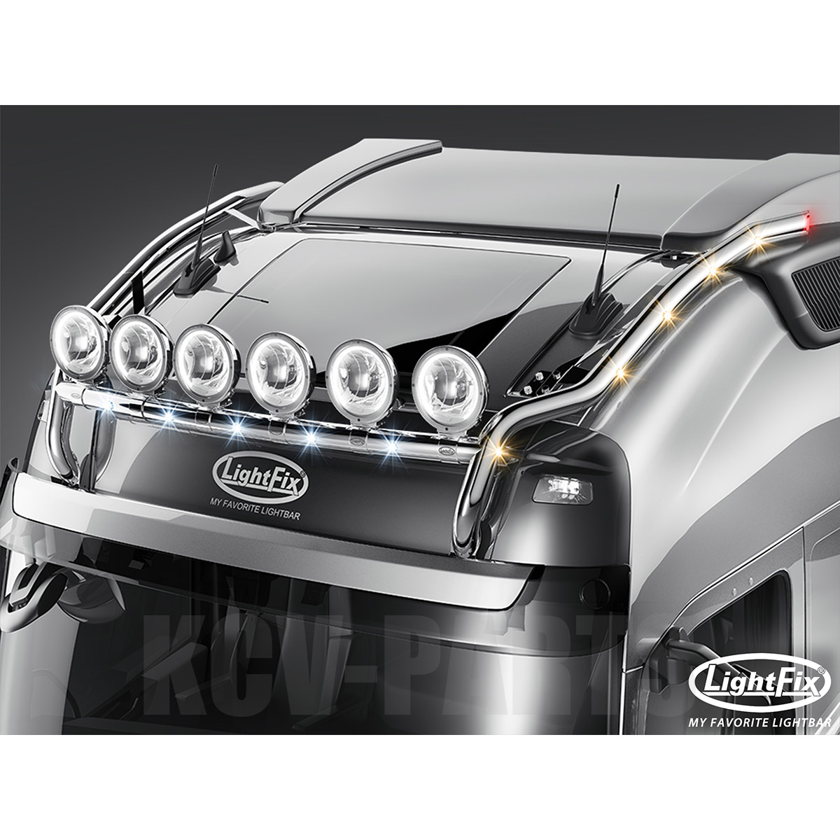 LightFix ハイバー スカイライト "ワイルドライフ・マックス" VOLVO FH4 グローブトロッターキャブ用