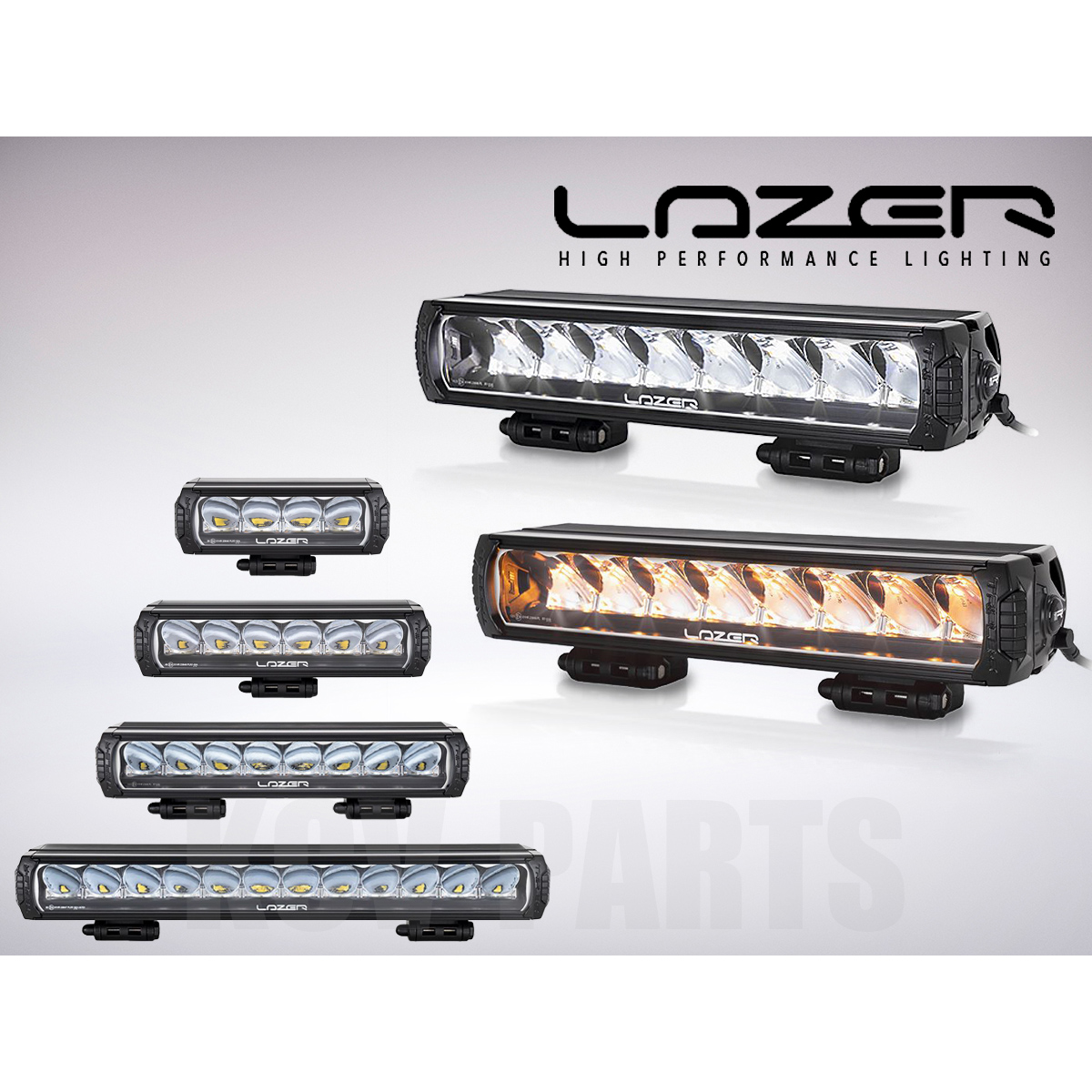 LAZER LAMPS LEDライトバー Triple-R(Gen-2) アンバー&ホワイト ポジションライト付き