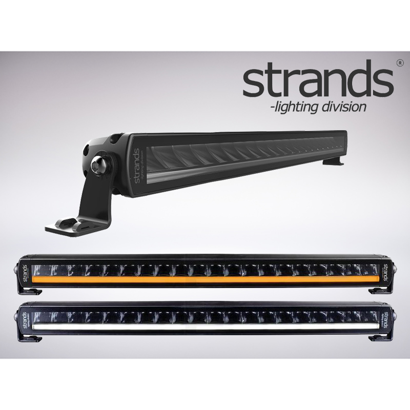 Strands LEDライトバー SIBERIA Single Row LED Bar 12"-50" アンバー&ホワイト ポジションライト付き