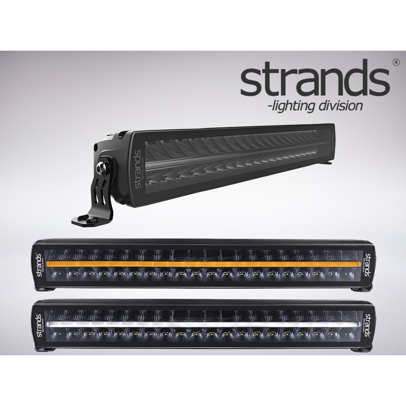 Strands LEDライトバー SIBERIA Double Row LED Bar 8"-50" アンバー&ホワイト ポジションライト付き