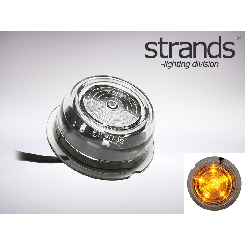 Strands ラバーアーム用LEDマーカーユニット VIKING クリアレンズ/アンバー点灯　　