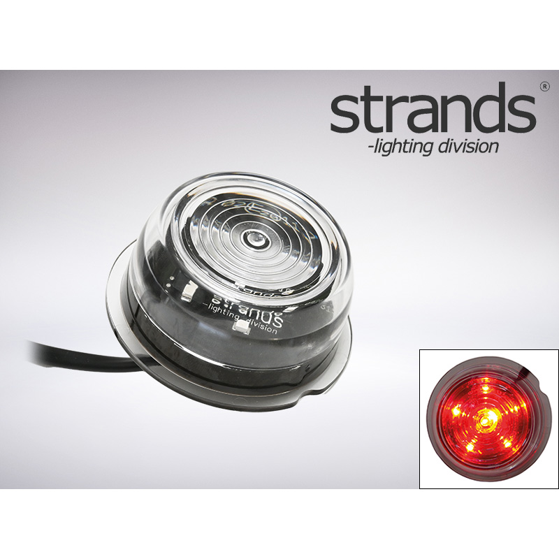 Strands ラバーアーム用LEDマーカーユニット VIKING クリアレンズ/レッド点灯　