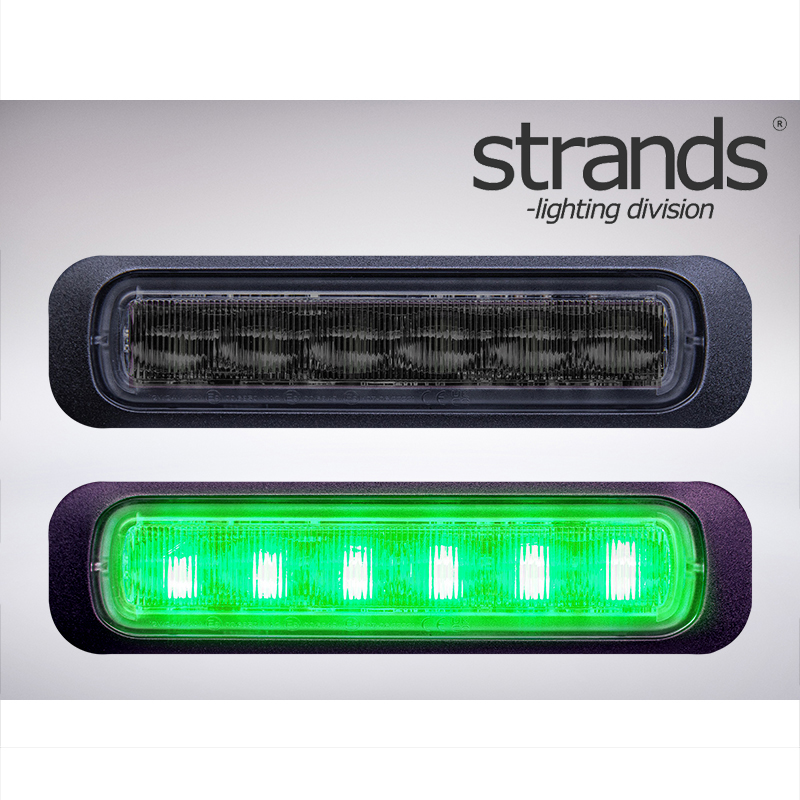Strands LEDストロボライト DARK KNIGHT STROBE LIGHT 6LED (緑色 