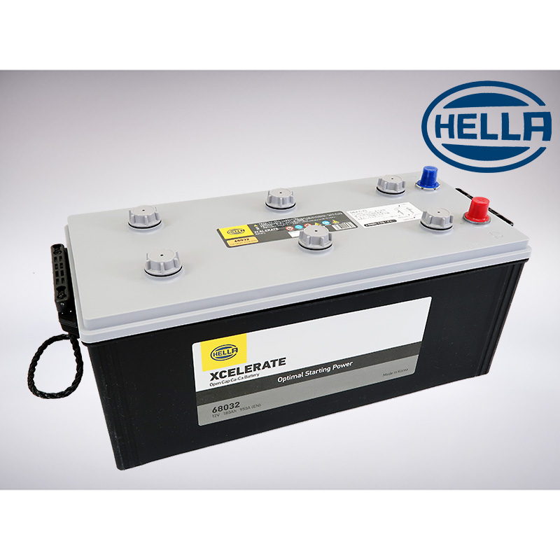 HELLA XCELERATEバッテリー 68032 SCANIA(180Ah)対応